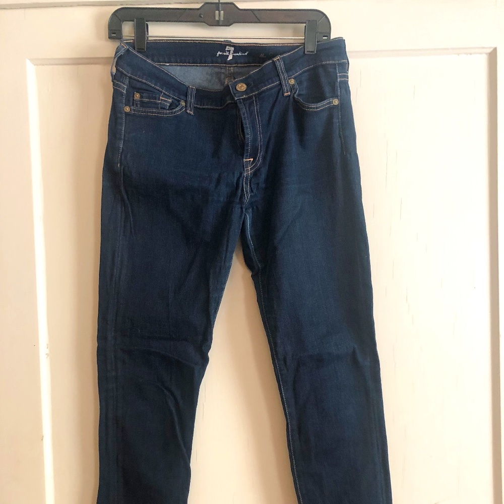 Seven for all Mankind Skinny Jeans, Size 30, dark blue